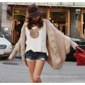 Fashion Style Plus Size Bat Sleeve Knitted Wool Cardigan (66180)